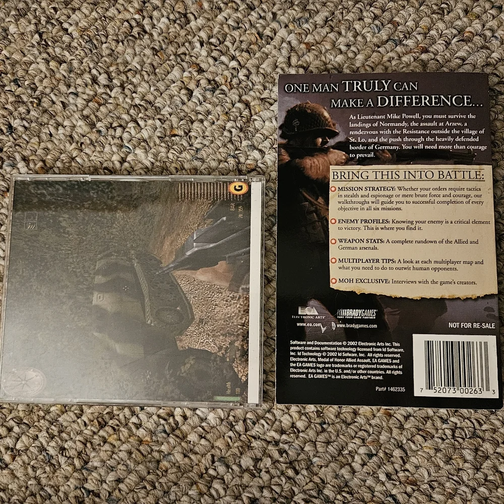 Medal Of Honor Allied Assault PC Game And Official Strategy Guide